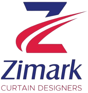 curtain, sheers, curtain rods, curtain rail track and drapery fabric and accessories supplier and installer company logo