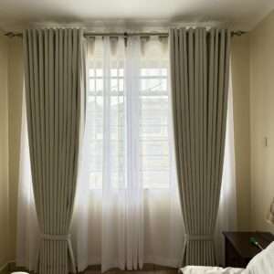 affordable made to measure custom window curtains and sheers sets for home or office, residential and commercial window treatment