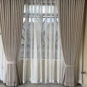 affordable made to measure custom window curtains and sheers sets for home or office, residential and commercial window treatment