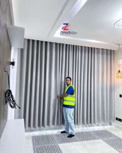 Professional curtain sales, delivery and installation service by Zimark Curtain in Nairobi kenya