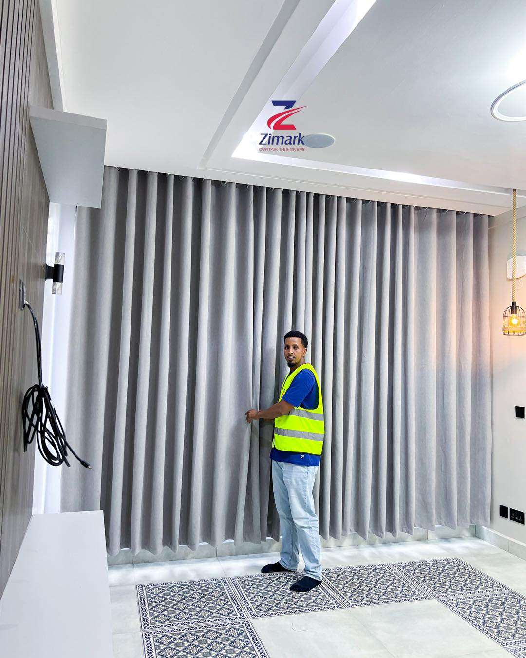 Professional curtain sales, delivery and installation service by Zimark Curtain in Nairobi kenya