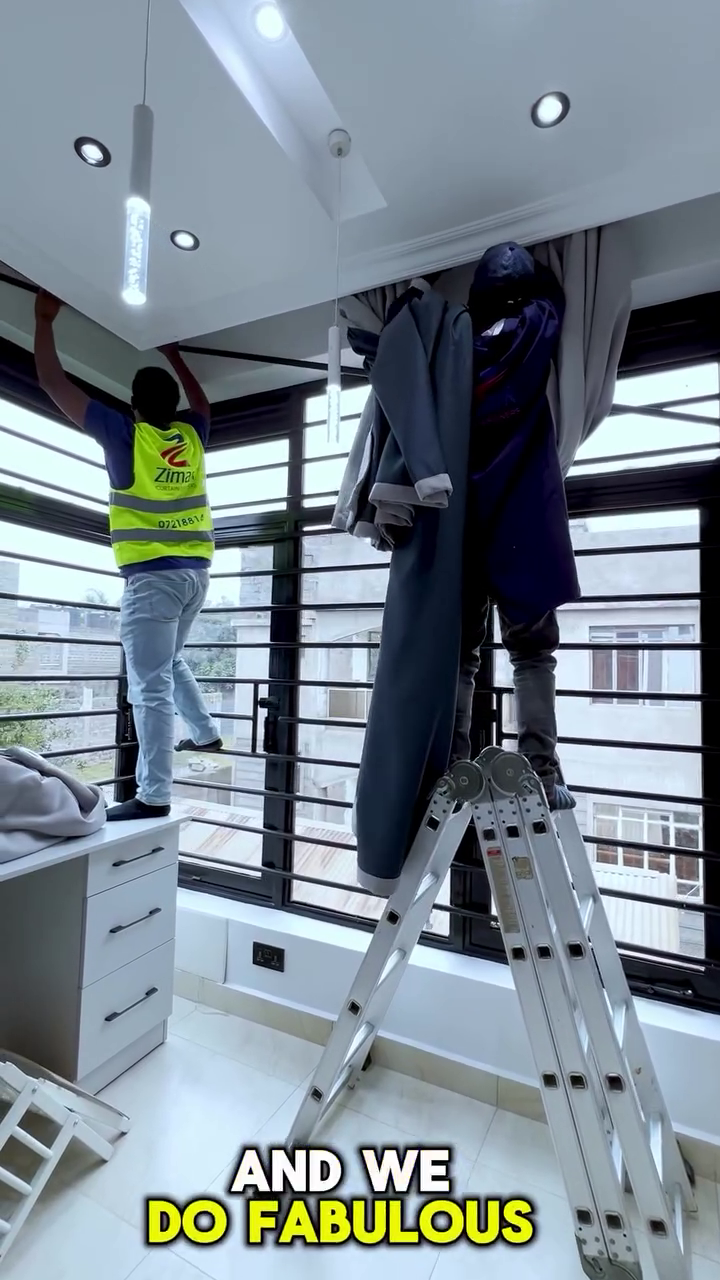 Elegant window treatments enhancing natural light in a modern living room