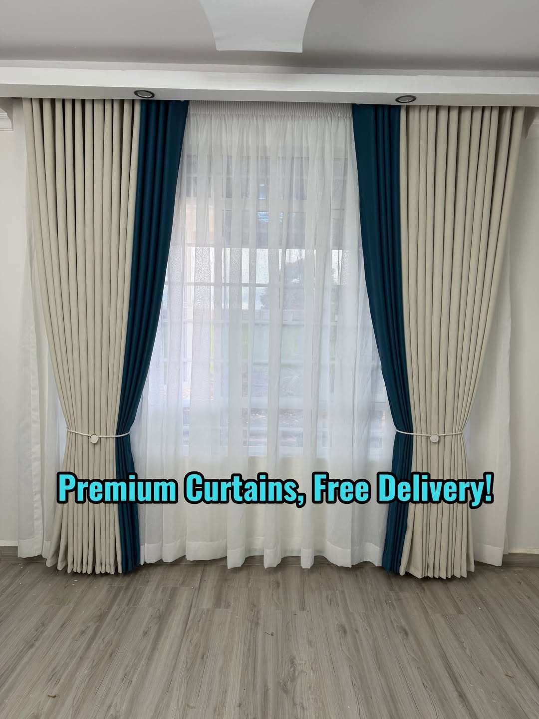 complete curtains plus rails from affordbale company in nairobi eastleigh east africa